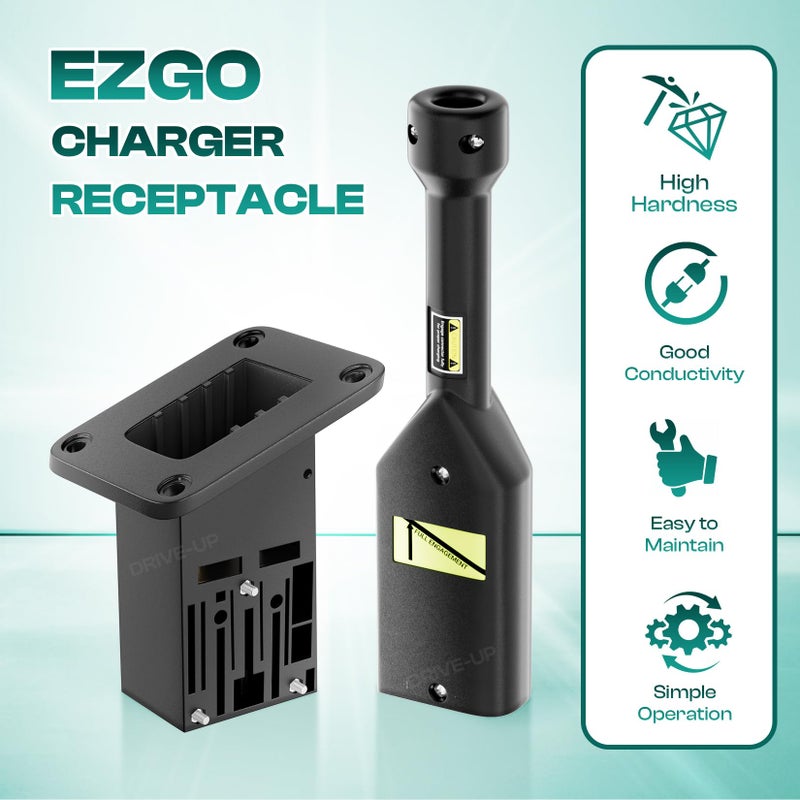 Drive-up موصل شاحن PowerWise EZGO TXT Medalist 36V مع مقبض، موصل شاحن EZGO يناسب EZGO TXT 1996 وما بعدها لسيارات الجولف الكهربائية، 73345-G01، 73063-G01 - Image 2